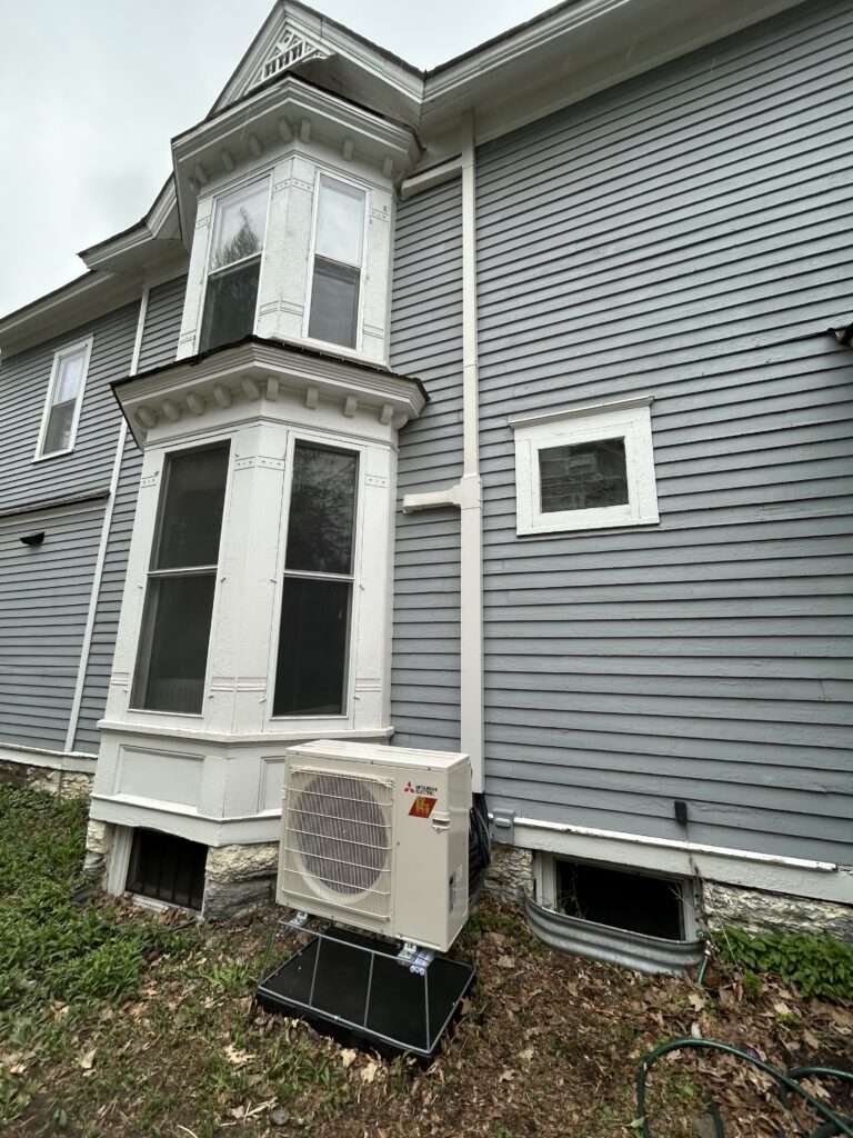 Ductless Mini-Split installation on historic St. Paul home