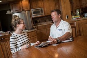 Binder HVAC customer consultation