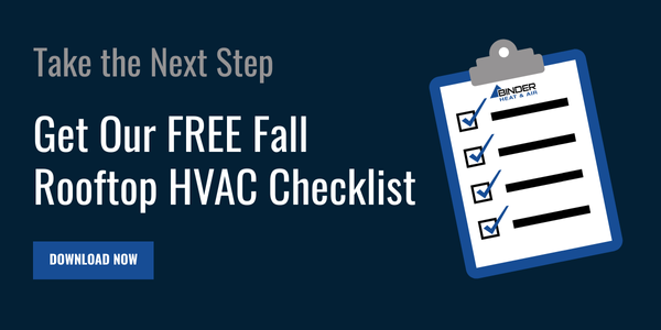 Binder fall rooftop unit maintenance checklist